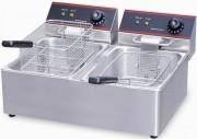 Фритюрница электрическая 2 ванны   4L*2双缸炸炉